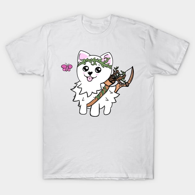 Pomeranian DND Ranger | or Druid | Fantasy Art | DND Dogs T-Shirt by Roll 4 Cuteness 